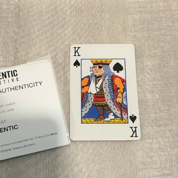 Tiffany & Co. Playing Card, King of Spades, Authentic - Picture 4 of 4